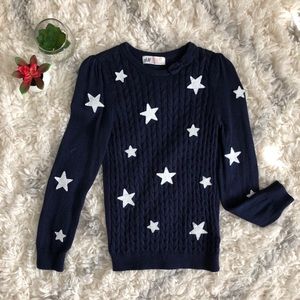 H&M girls star sweater